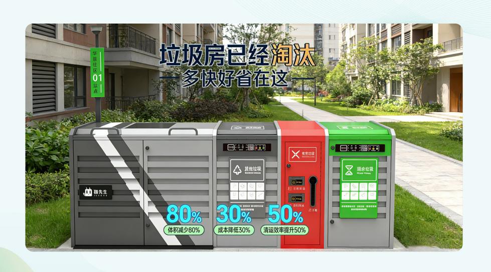 华展智能-M2 城市垃圾分类收运降本增效新模式